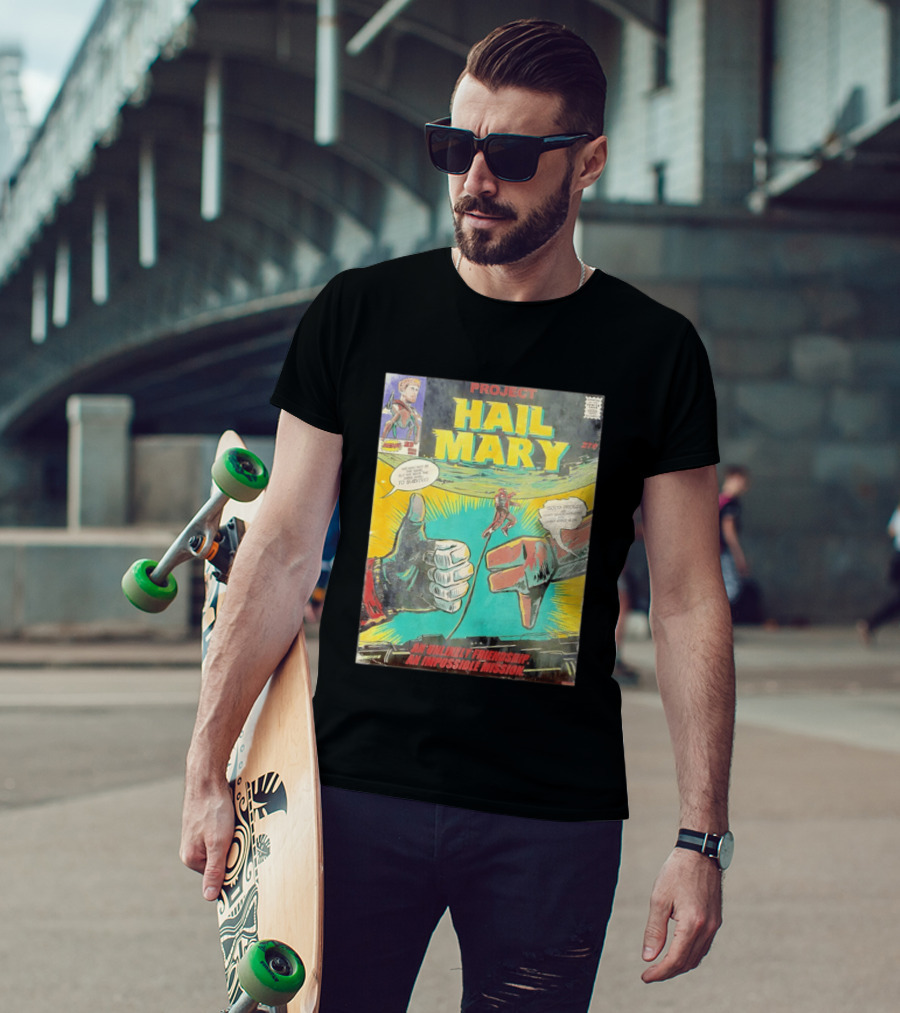 Project Hail Mary Comic Cover An Unlikely Friendship An Impossible Mission T-Shirt