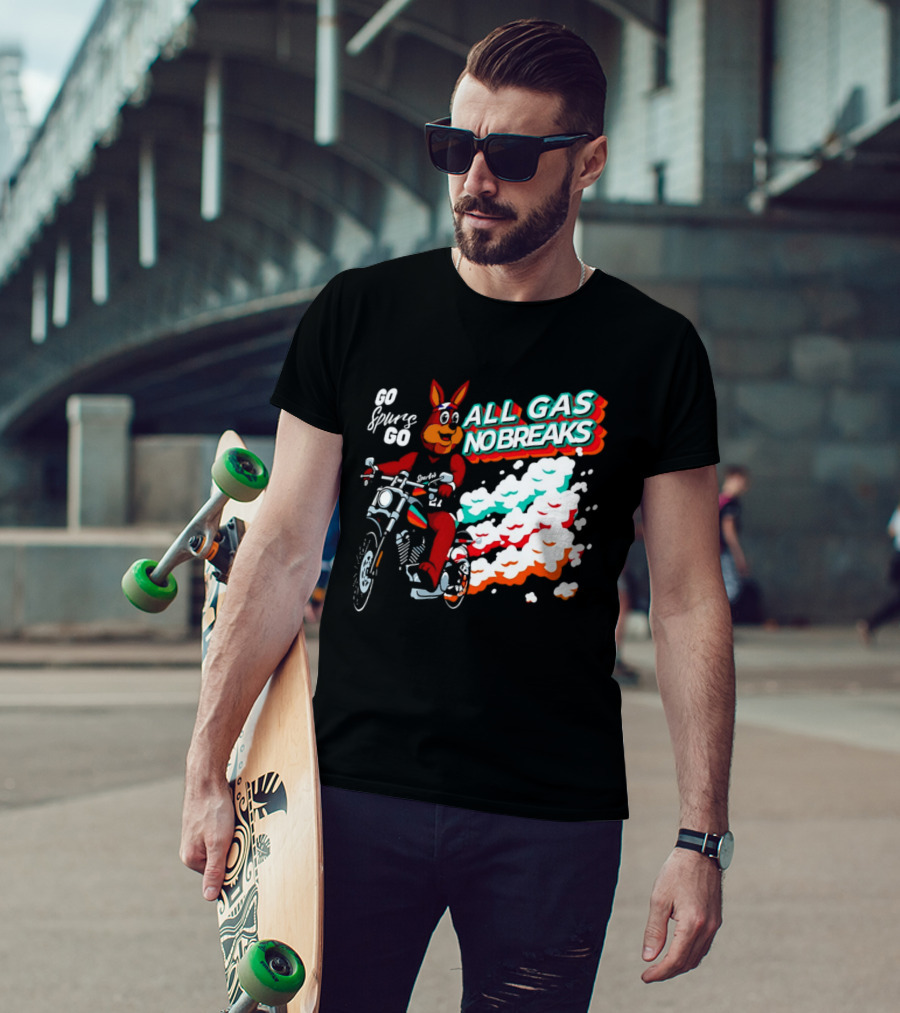 San Antonio Spurs Coyote Go Spurs Go All Gas No Breaks T-Shirt