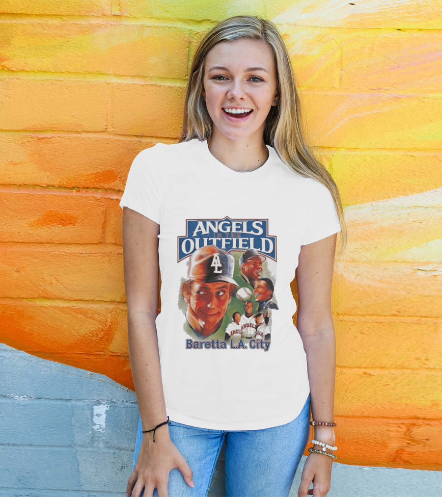 Angels In The Outfield Baretta LA City Players Baseball Movie T-Shirt