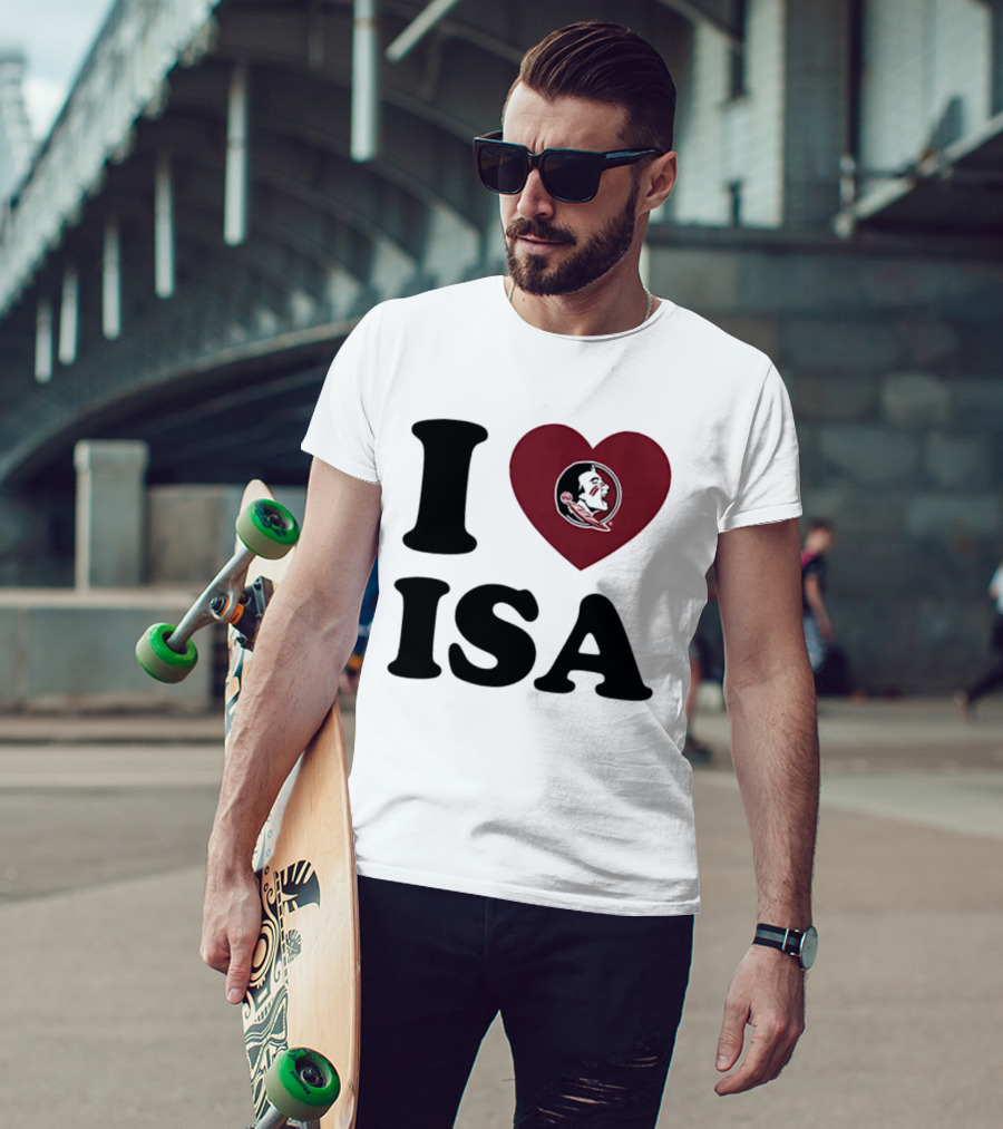 I Love Florida State Seminoles Heart ISA T-Shirt
