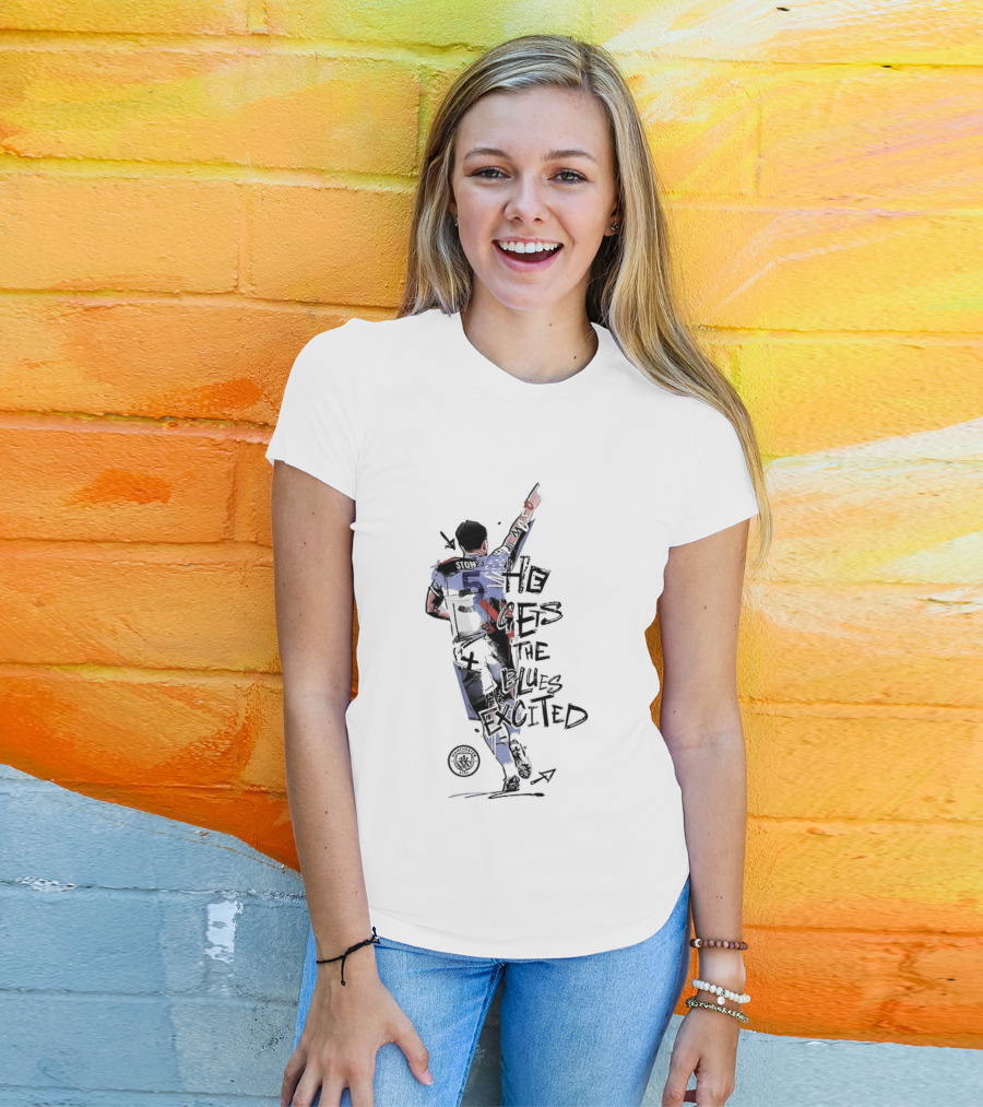 Stones He Gets The Blues Excited Soccer T-Shirt