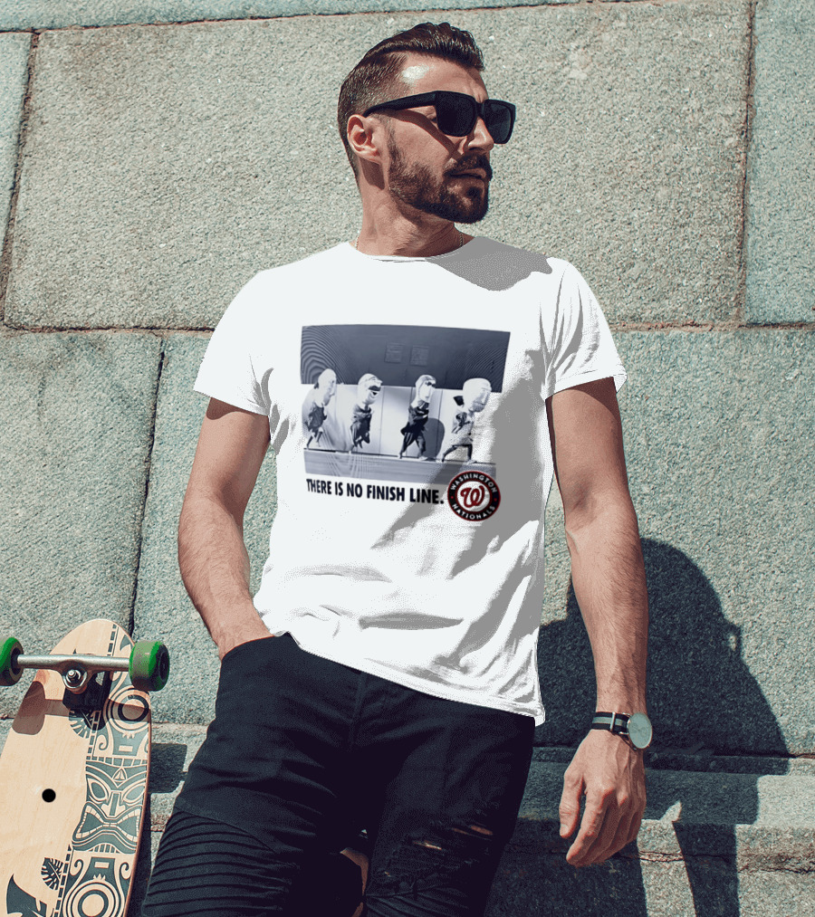 Washington Nationals There Is No Finish Line Racing Presidents T-Shirt