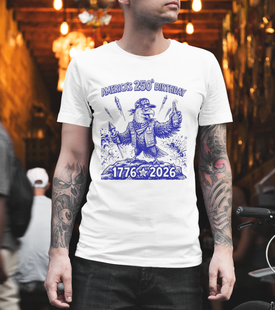 America's 250th Birthday Semiquincentennial Eagle 1776 2026 T-Shirt