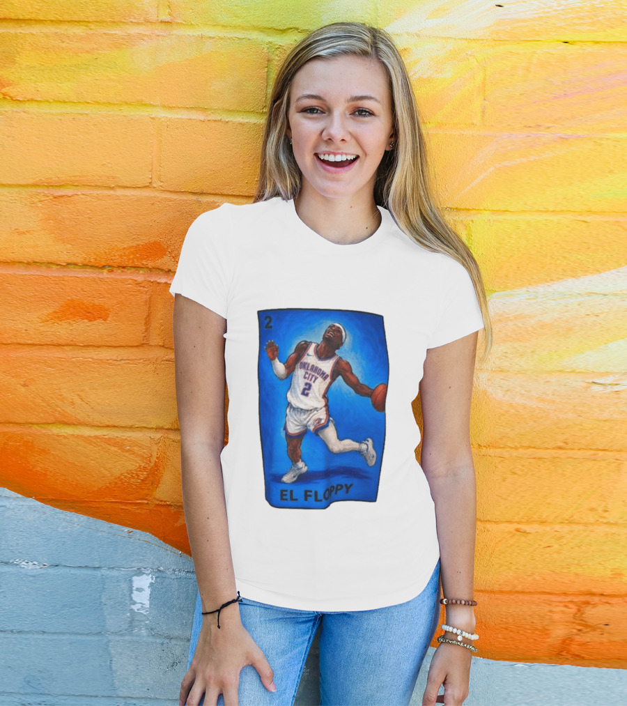 Shai Gilgeous Alexander Oklahoma City 2 El Floppy Basketball T-Shirt