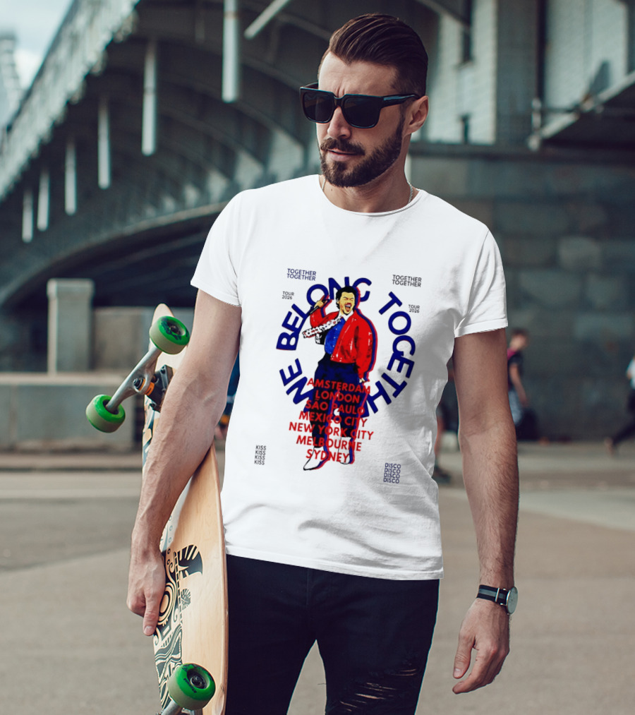 Together We Belong Tour 2026 Cities Amsterdam London Sao Paulo Mexico City New York Melbourne Sydney T-Shirt