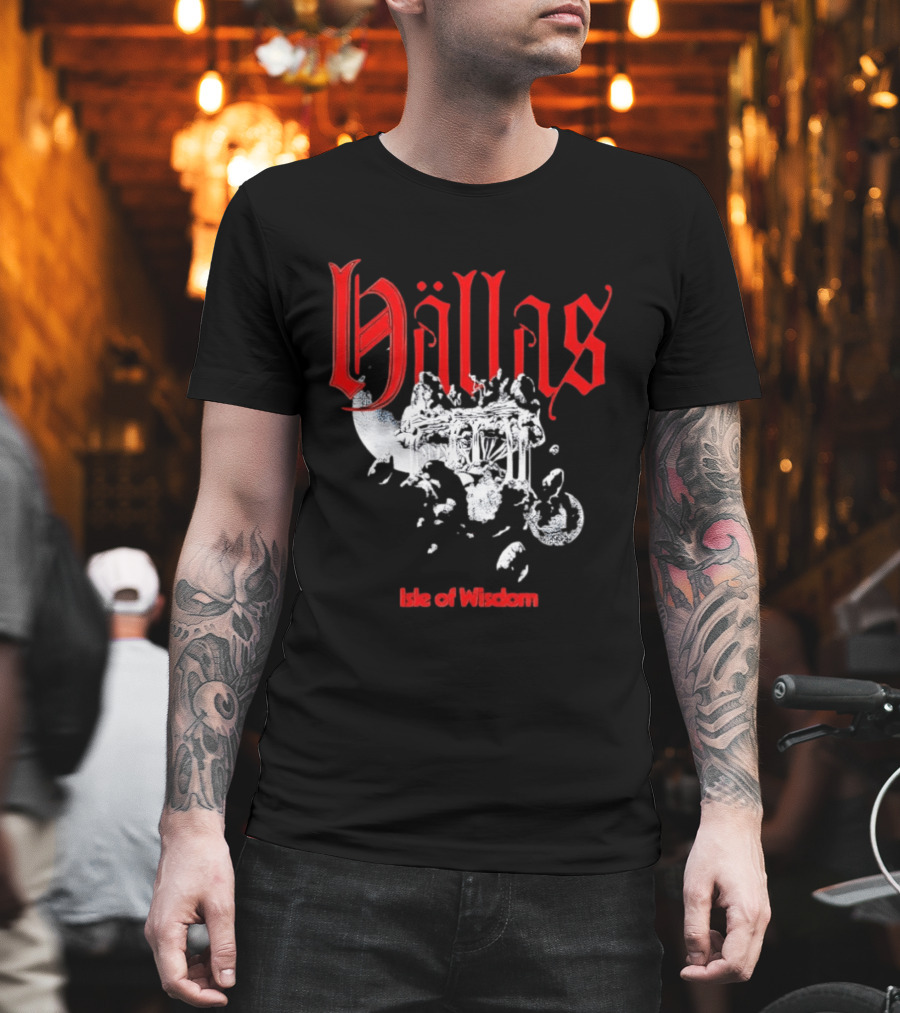 Hallas Isle Of Wisdom Floating Island Fantasy T-Shirt
