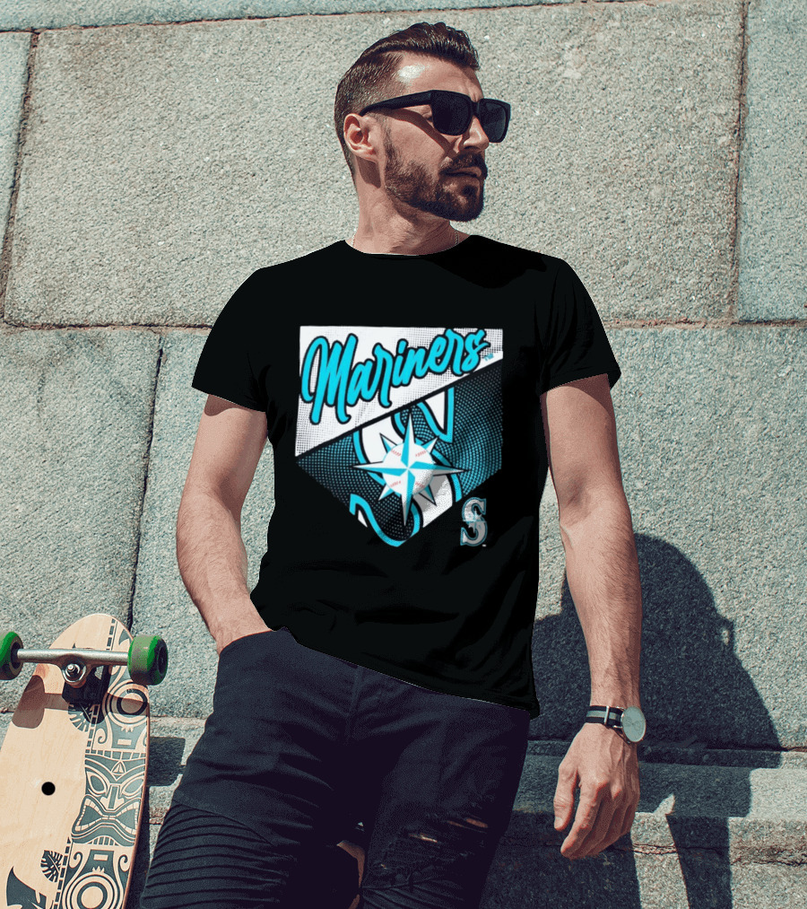 Mariners Compass Baseball Seattle Mariners T-Shirt