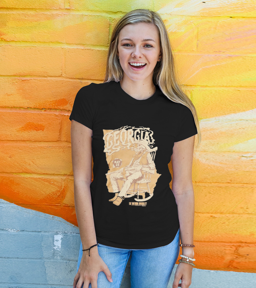 Georgia Skeleton Cowboy Southern Hospitality Tour May 23 MMXXVI T-Shirt
