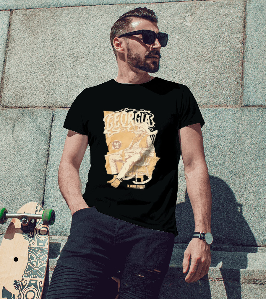 Georgia Skeleton Cowboy Southern Hospitality Tour May 23 MMXXVI T-Shirt