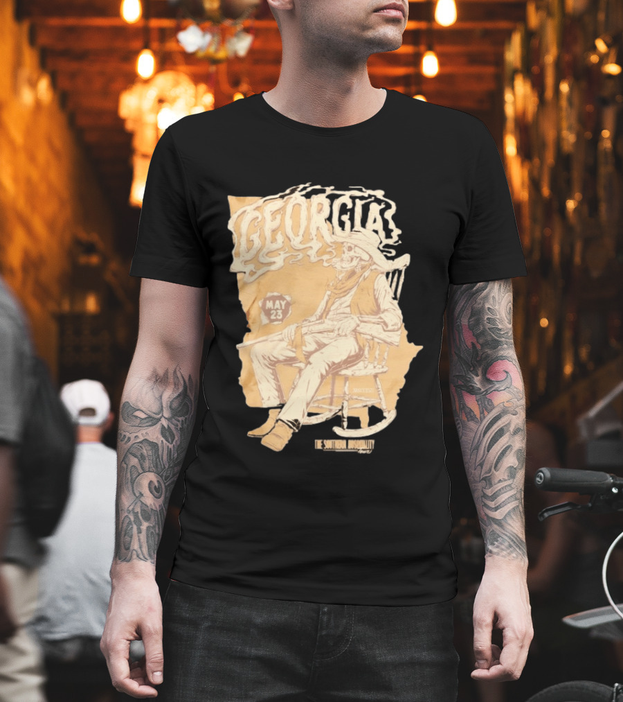 Georgia Skeleton Cowboy Southern Hospitality Tour May 23 MMXXVI T-Shirt