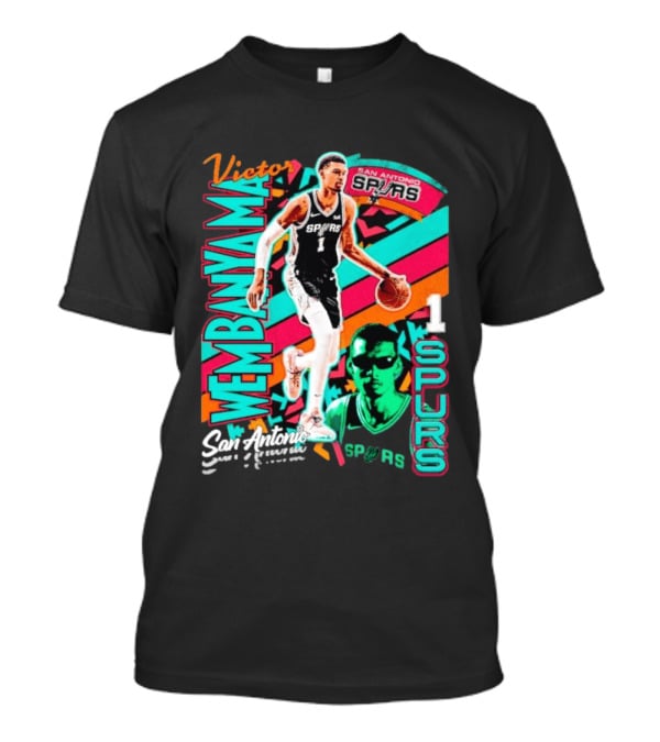Victor Wembanyama San Antonio Spurs Retro Style Wemby 1 T-Shirt