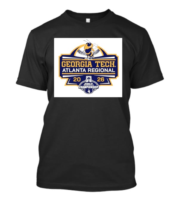 Georgia Tech Yellow Jackets Atlanta Regional 2026 NCAA DI Baseball Championship T-Shirt