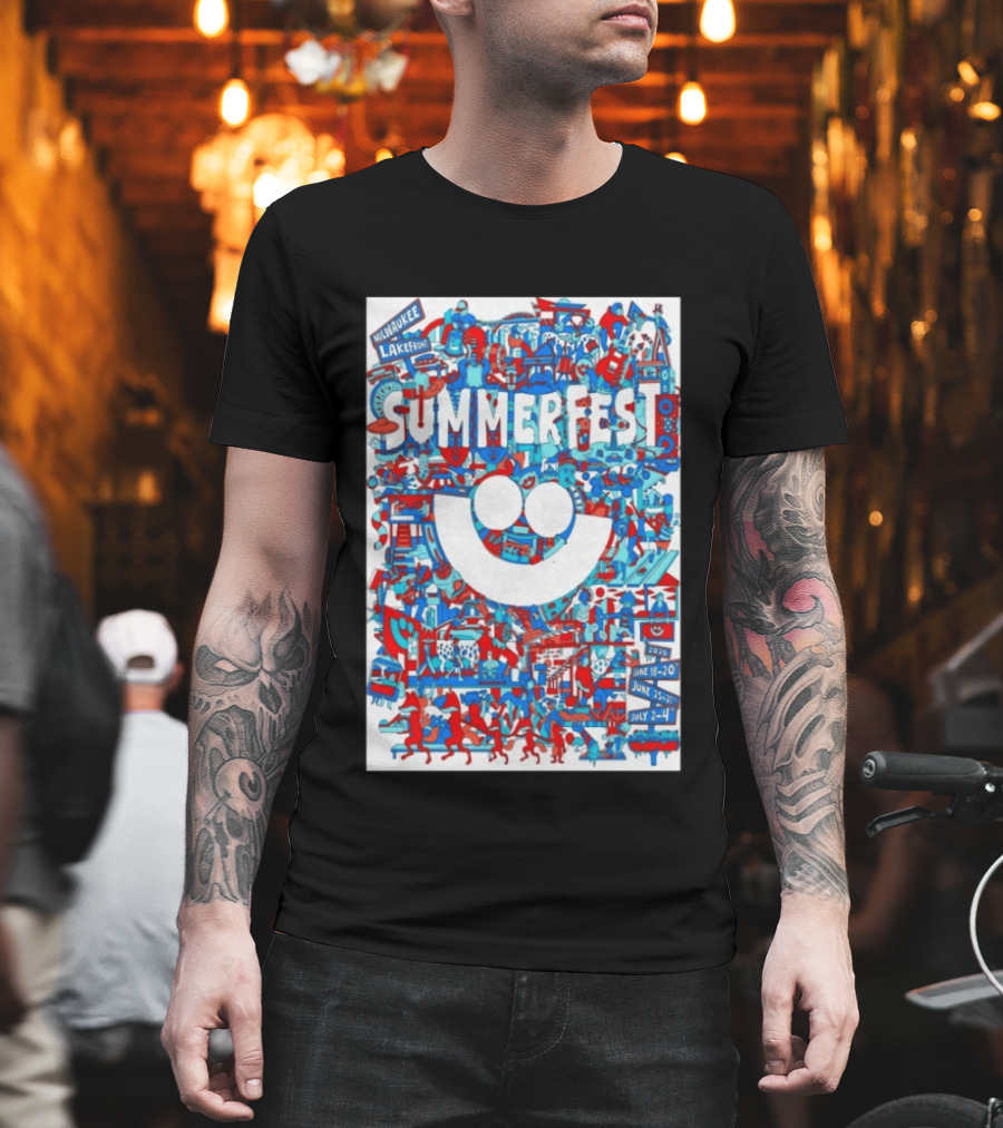 Summerfest Milwaukee Lakefront 2026 June 18 20 June 25 27 July 2 4 Event T-Shirt