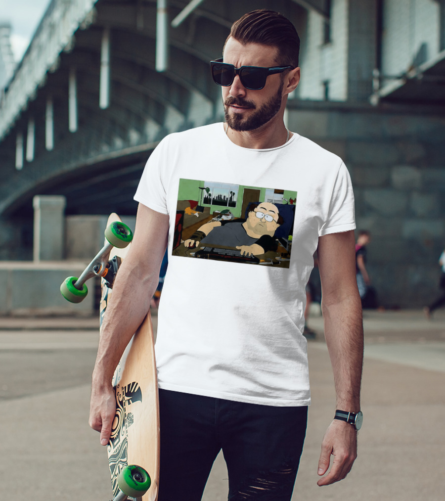 Gamer South Park Meme Online Gaming Guy Couch Scene T-Shirt