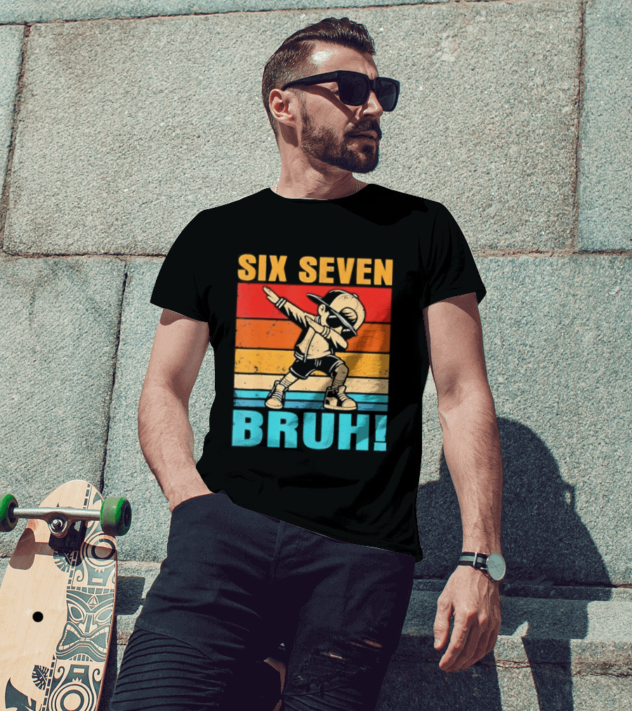 Six Seven Birthday Dab Bruh Kid T-Shirt