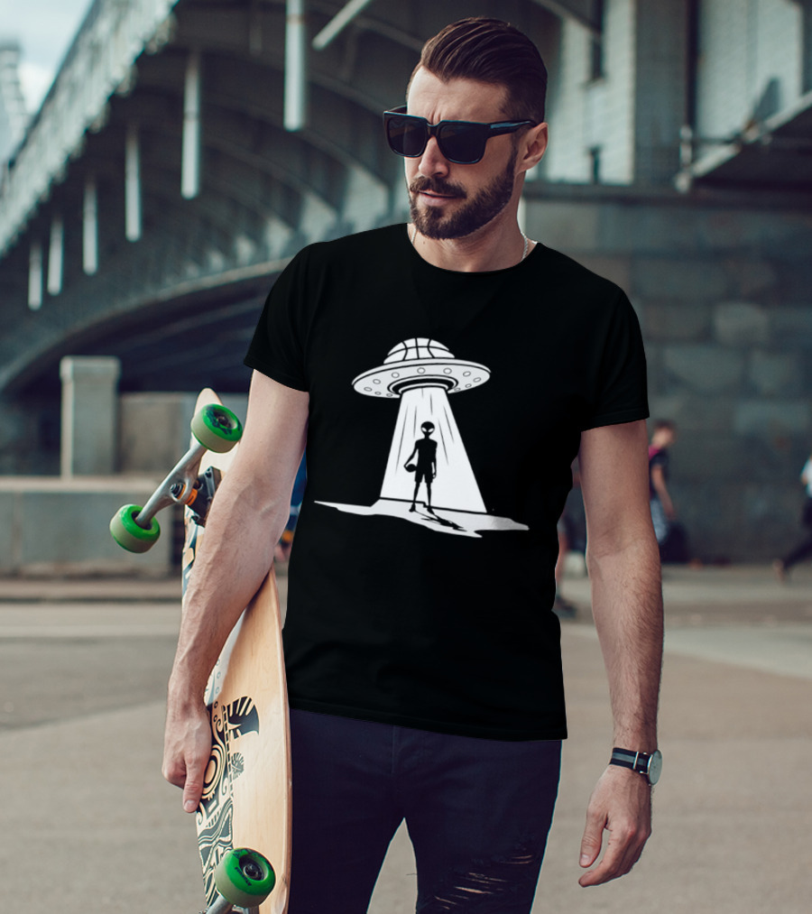 Victor Wembanyama Spurs UFO Alien Encounter T-Shirt