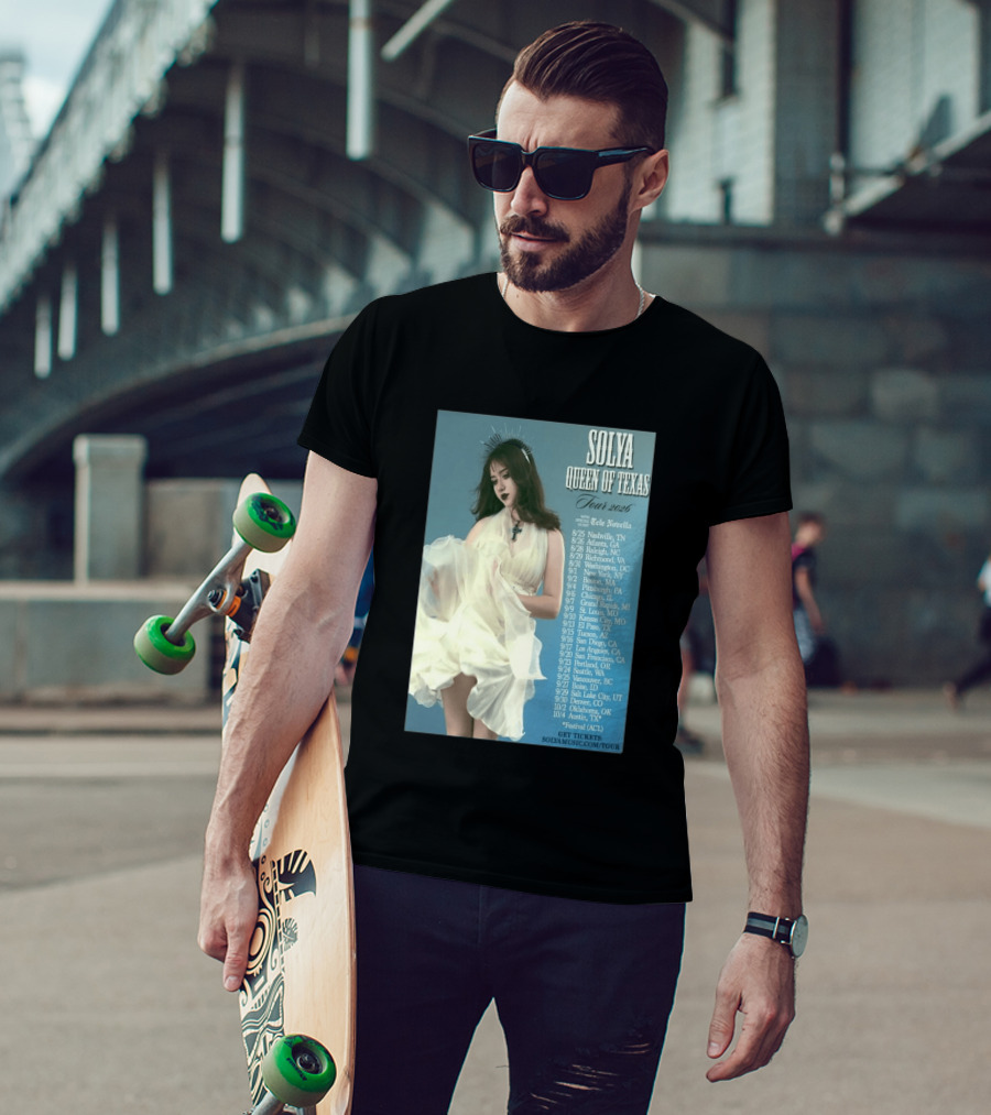 Solya Queen Of Texas Tour 2026 With Special Guest Tele Novella T-Shirt