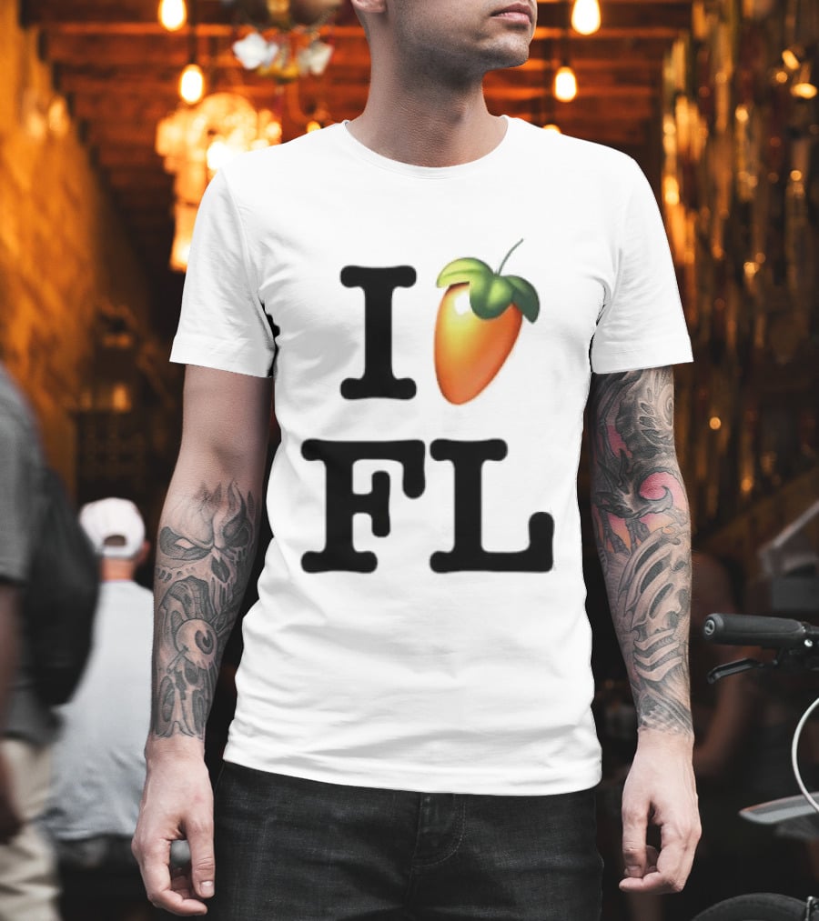 FL Studio I Love FL Logo Fruit T-Shirt