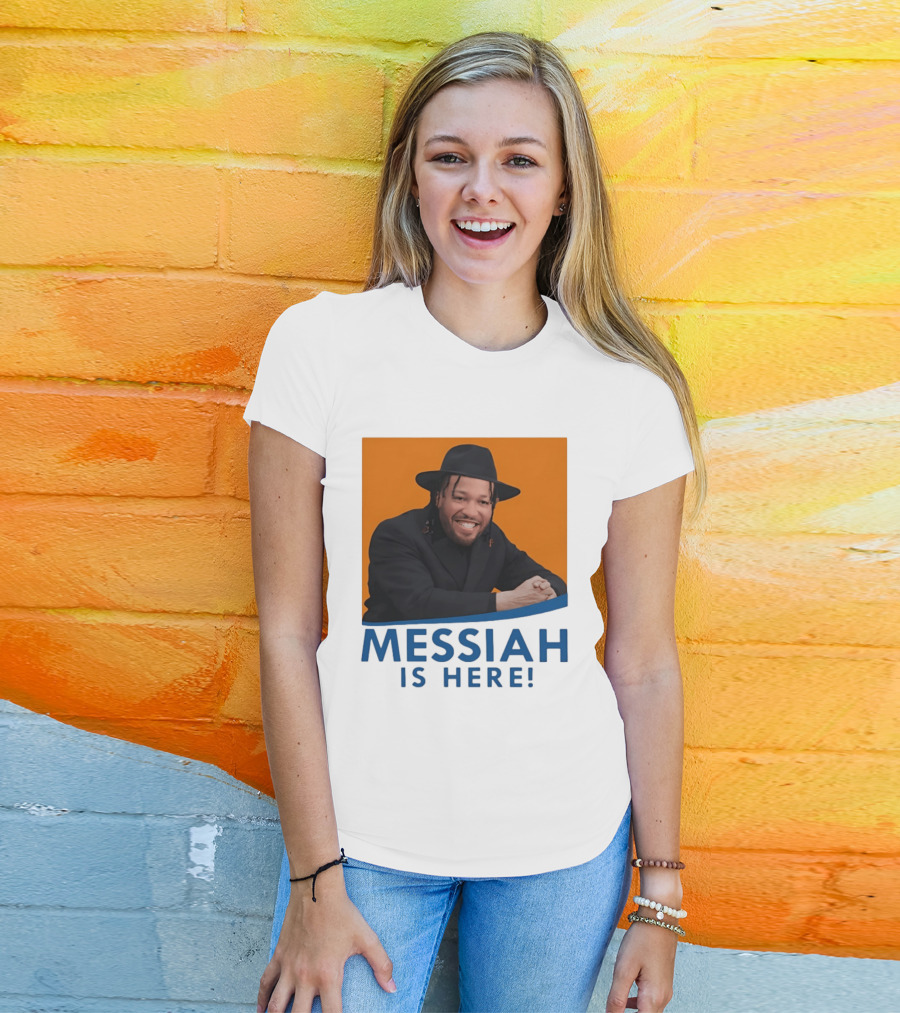 Jalen Brunson Nissim Black New York Knicks Messiah Is Here T-Shirt