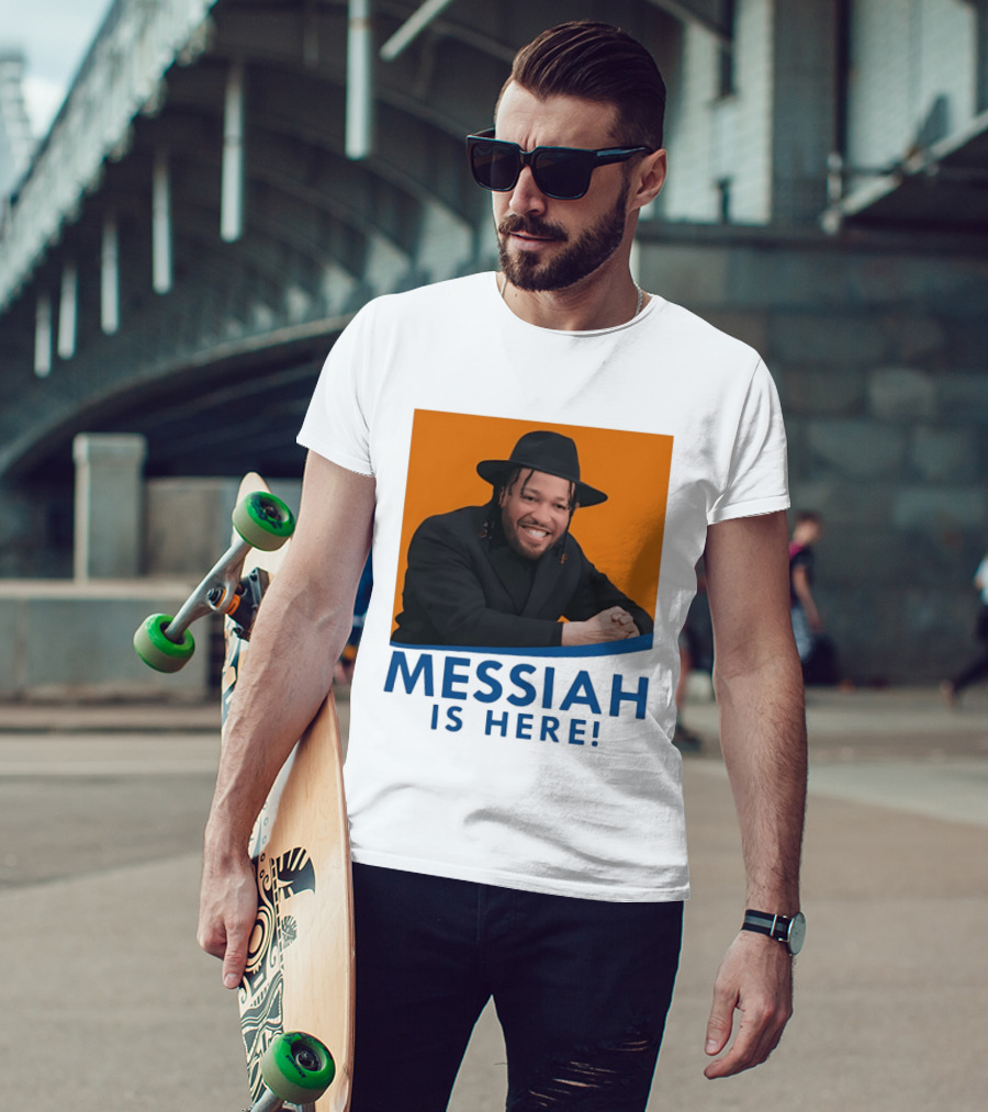 Jalen Brunson Nissim Black New York Knicks Messiah Is Here T-Shirt