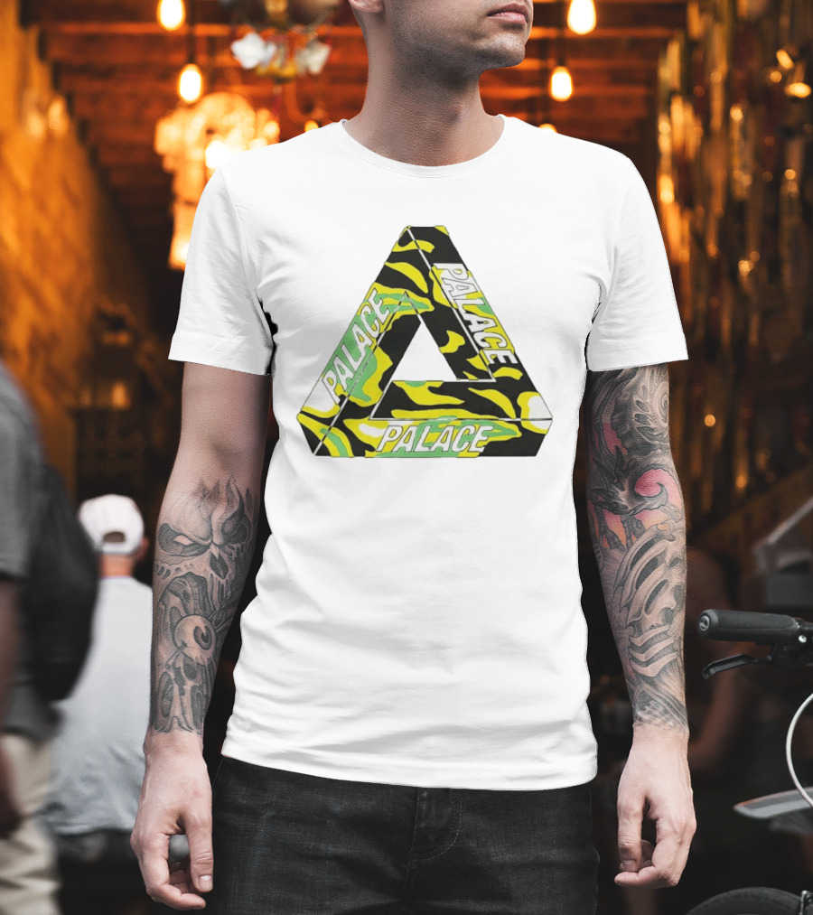 Palace Skateboards Tri Ferg Black Yellow Green Camo T-Shirt