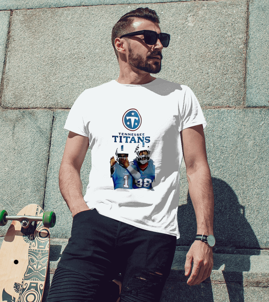 Tennessee Titans Step Brothers Kyler Murray Jeffery Simmons T-Shirt