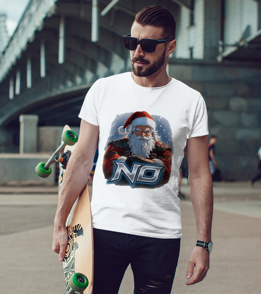 Santa Claus No Christmas Holiday Seasonal T-Shirt