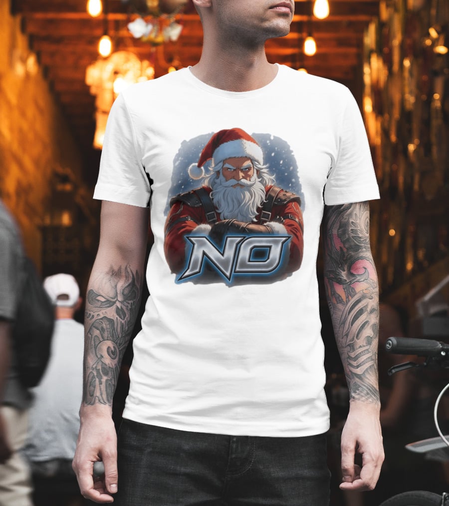 Santa Claus No Christmas Holiday Seasonal T-Shirt