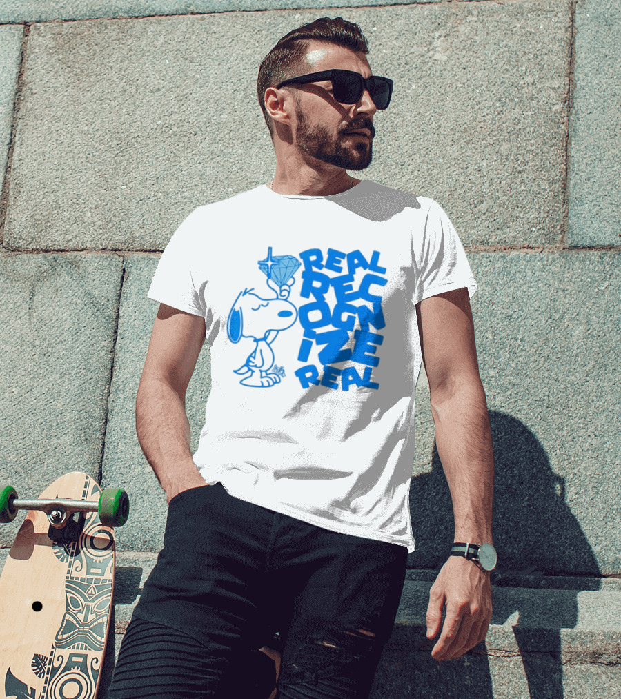 Snoopy Peanuts Real Recognize Real Diamond T-Shirt