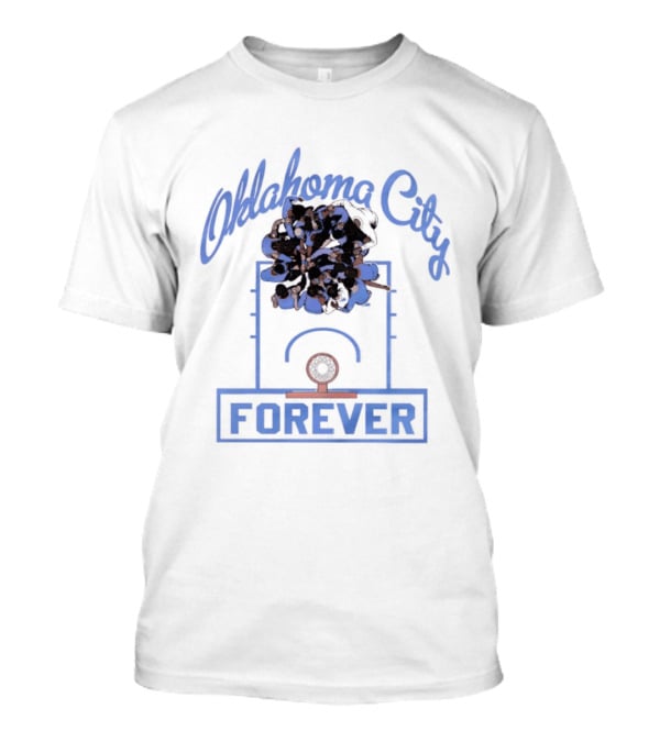Oklahoma City Thunder Basketball Team Forever Player Huddle T-Shirt