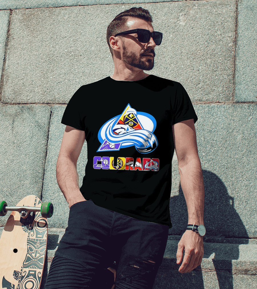 Colorado Avalanche Nuggets Broncos Rockies Sports Teams T-Shirt