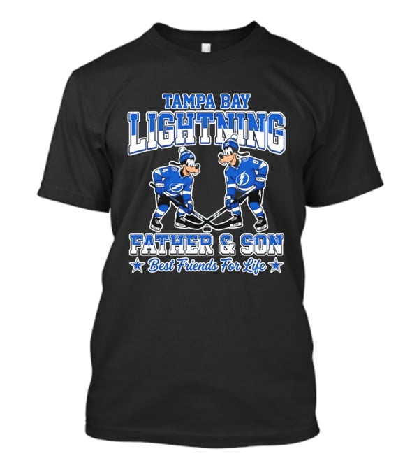 Tampa Bay Lightning Goofy Father And Son Best Friends For Life T-Shirt