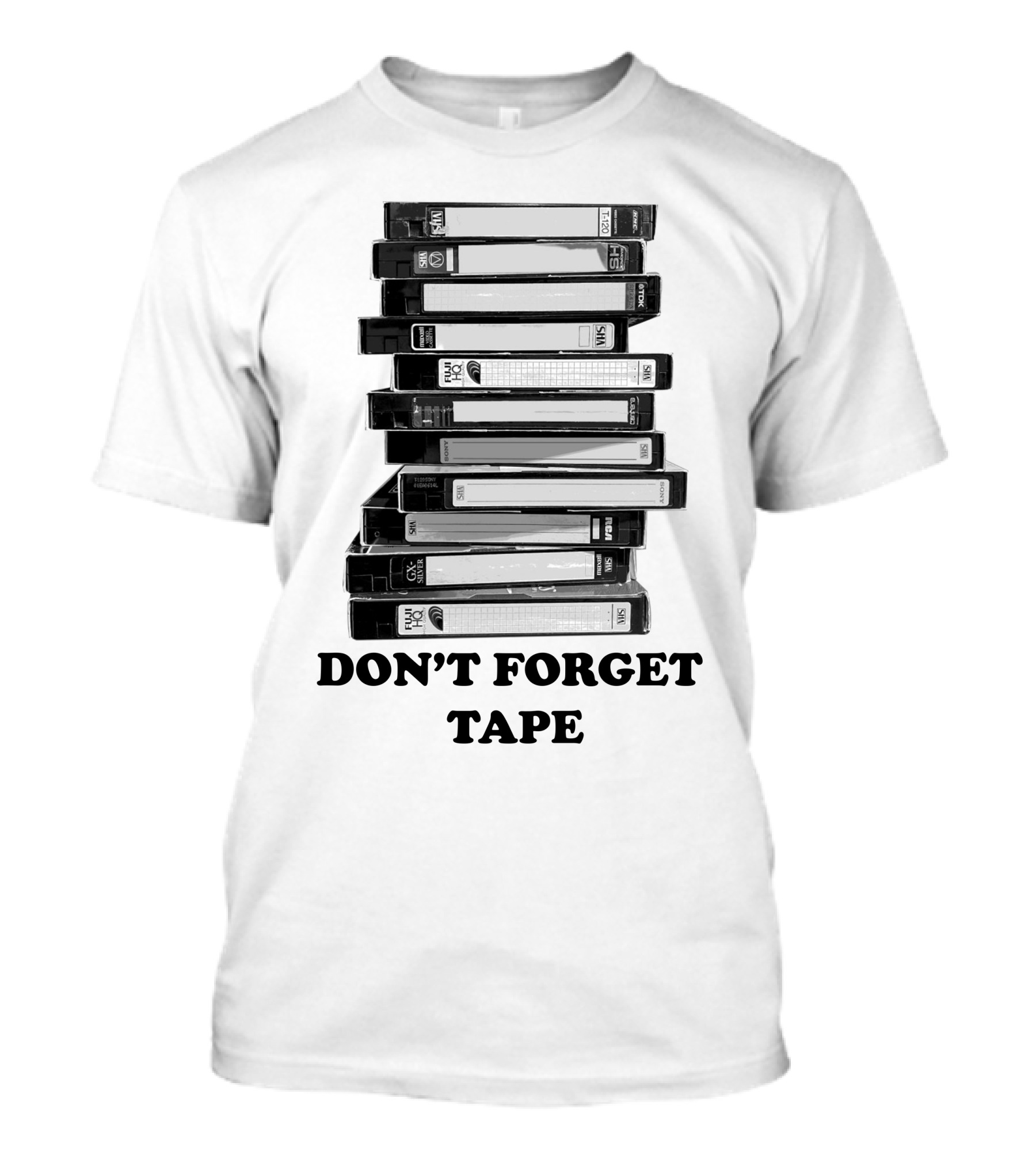 DON'T FORGET TAPE VHS Stack T-Shirt