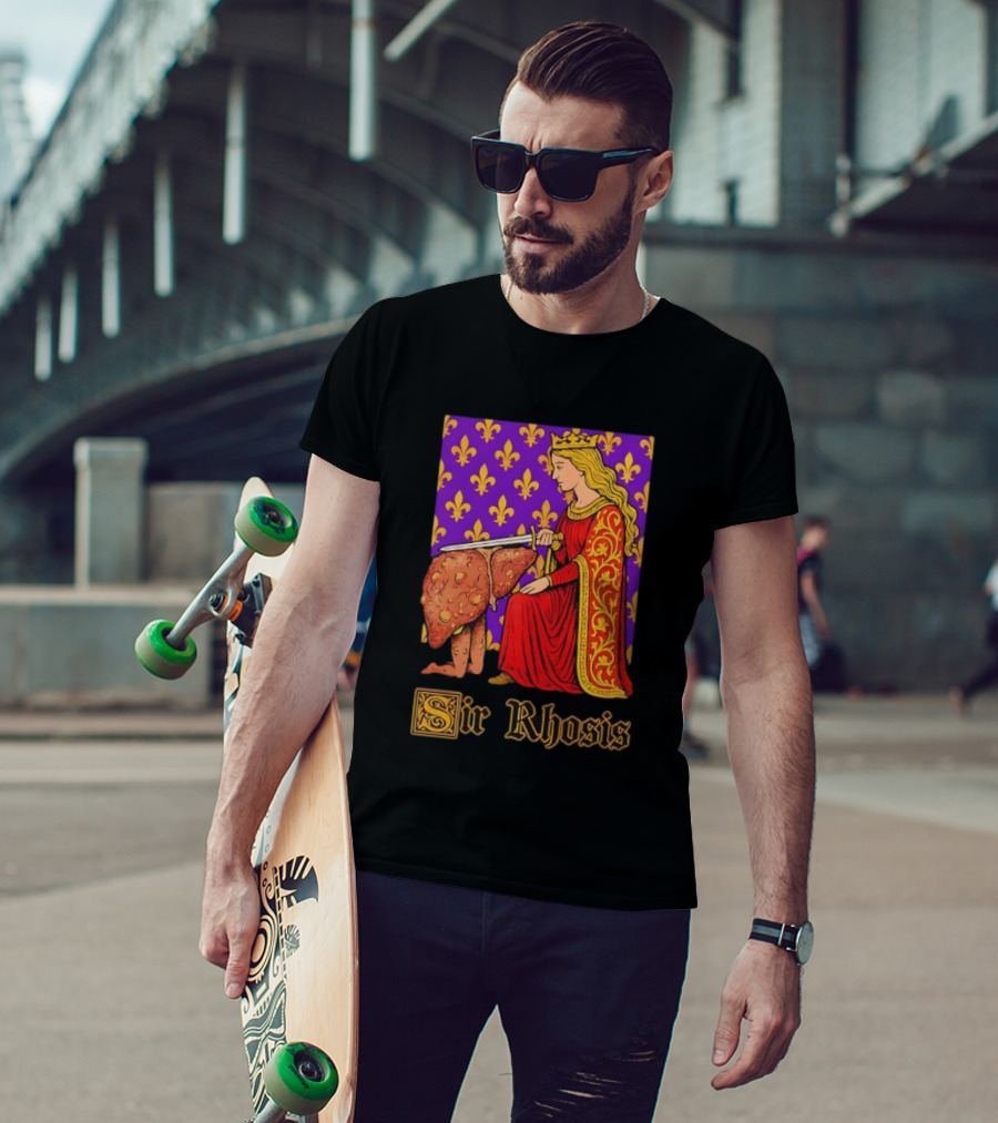 Sir Rhosis Regal Medieval Knight Humorous RuneScape Pun T-Shirt