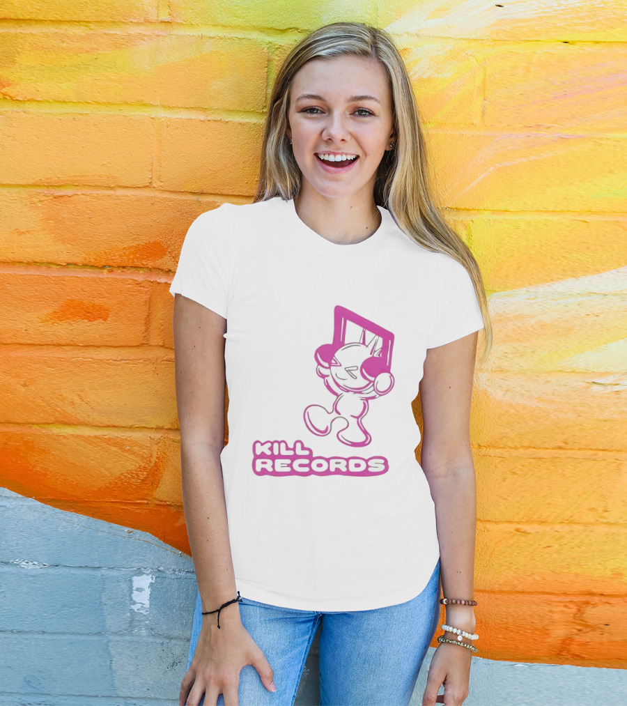 Lil Killa Kill Records Radio Icon With Music Notes T-Shirt