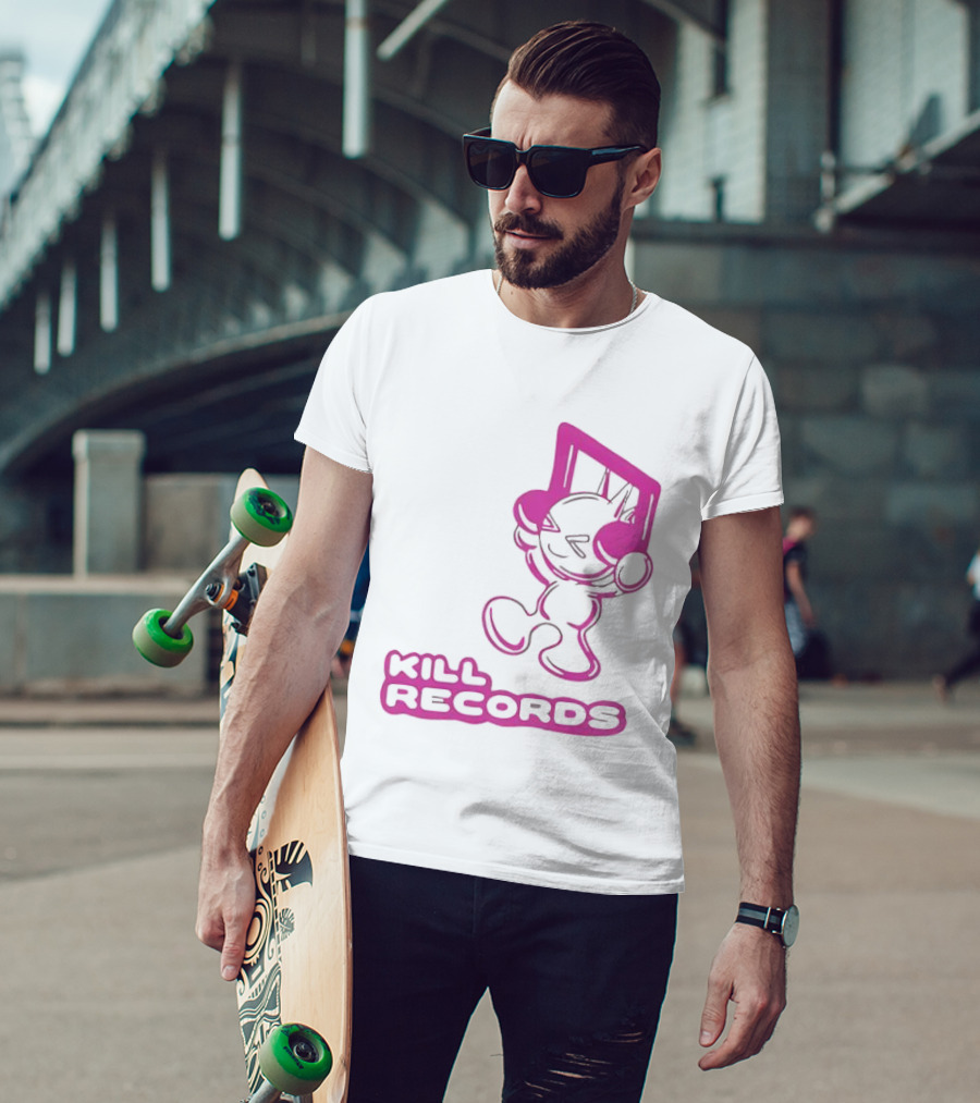 Lil Killa Kill Records Radio Icon With Music Notes T-Shirt
