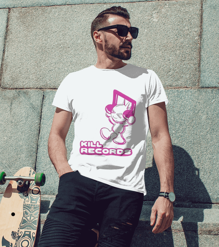 Lil Killa Kill Records Radio Icon With Music Notes T-Shirt