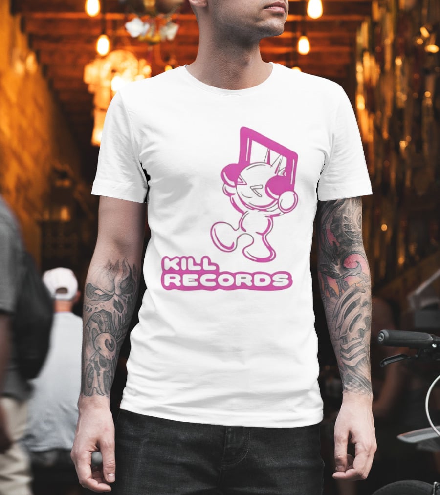 Lil Killa Kill Records Radio Icon with Music Notes T-Shirt