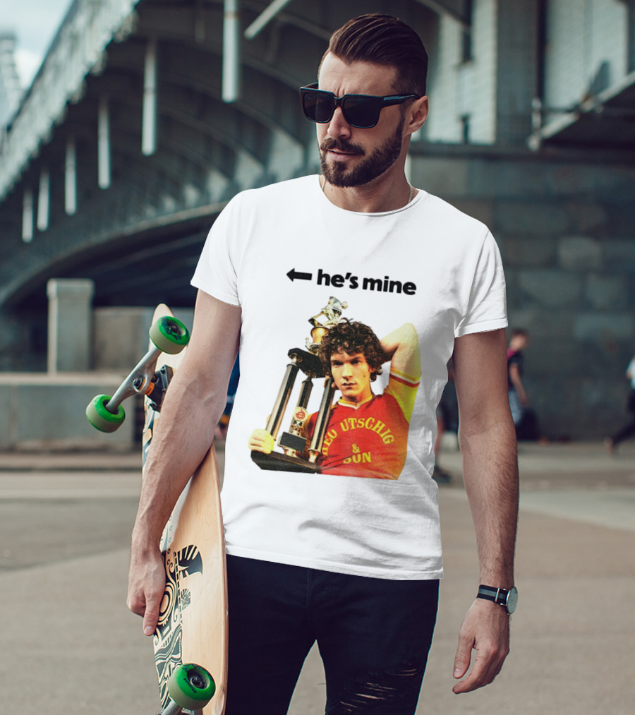 He's Mine Retro Trophy Winner Theo Utschig & Son Heated Rivalry T-Shirt