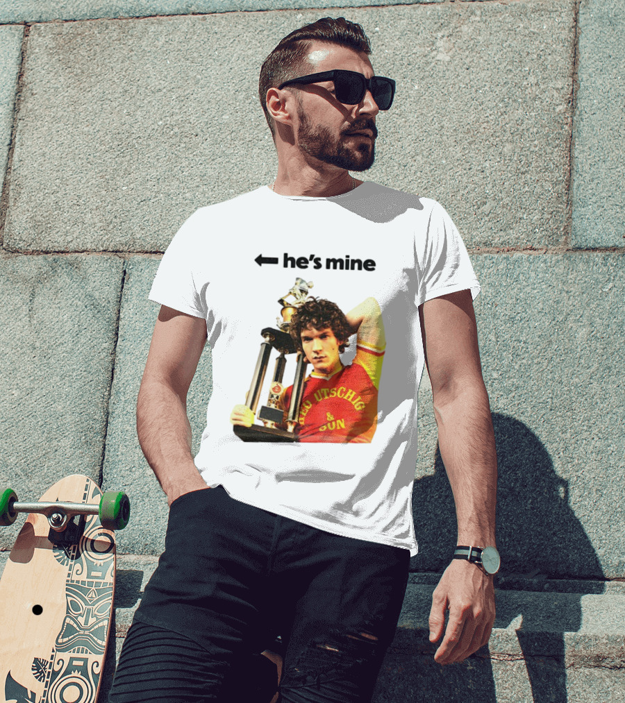 He's Mine Retro Trophy Winner Theo Utschig & Son Heated Rivalry T-Shirt