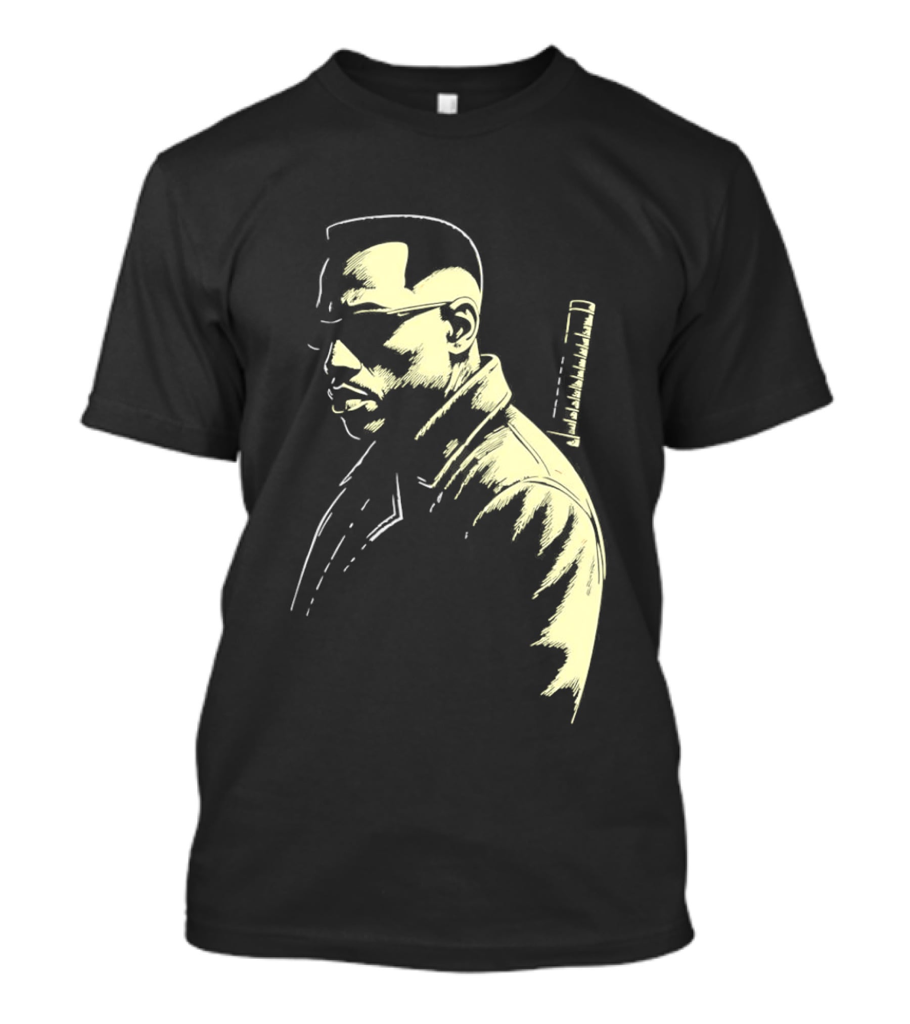 Blade Wesley Snipes Vampire Hunter Classic Samurai Sword T-Shirt