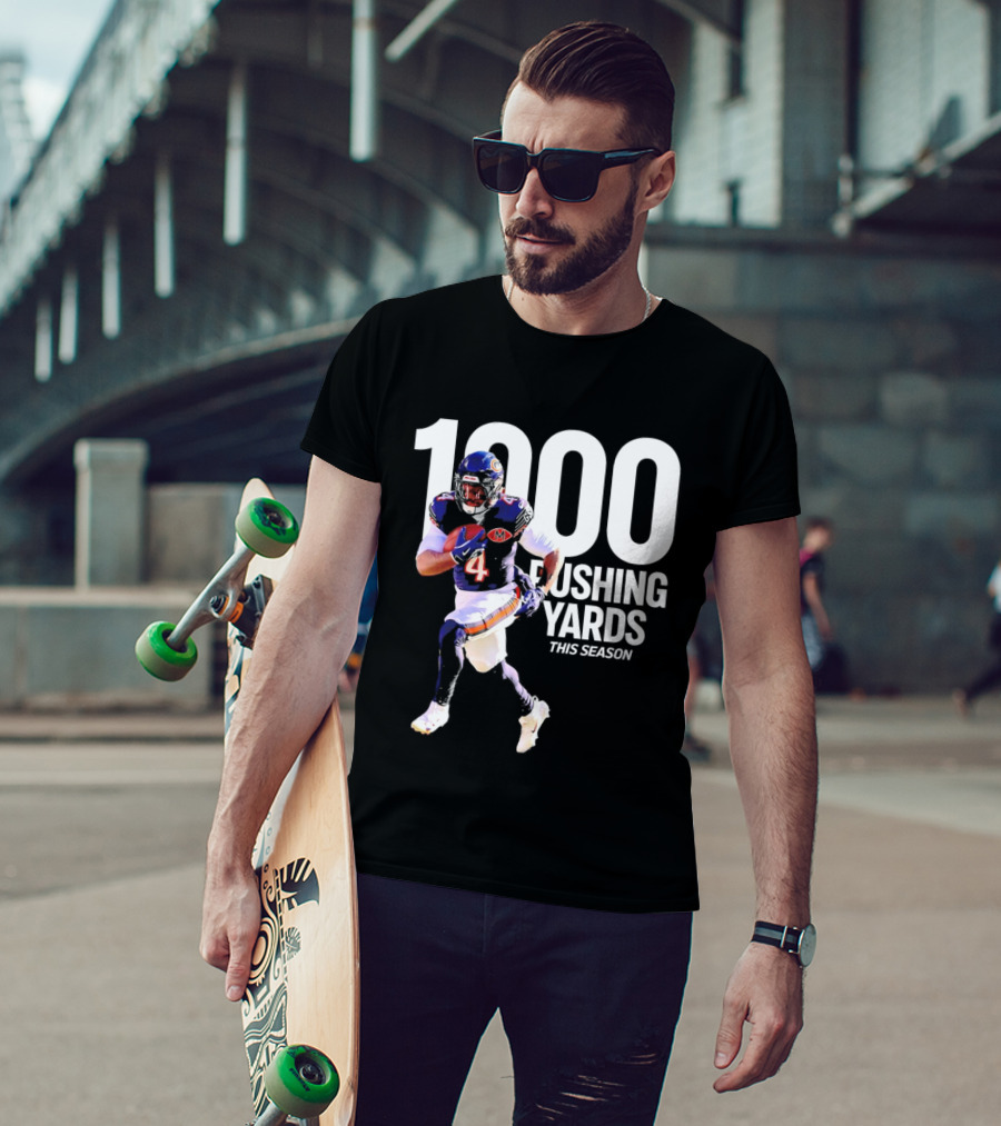 Chicago Bears 1000 Rushing Yards This Season T-Shirt