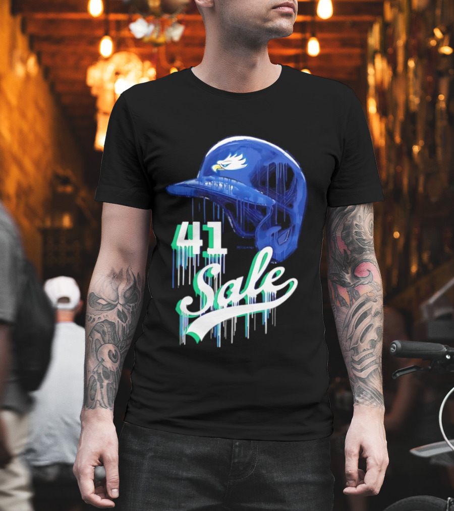 Chris Sale 41 Florida Gulf Coast Eagles Baseball Helmet T-Shirt