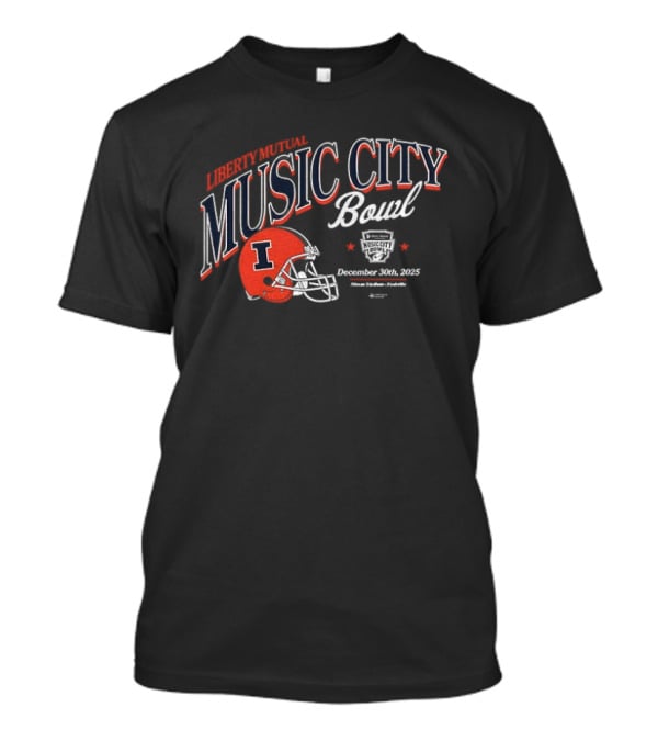 Illinois Fighting Illini Music City Bowl December 30 2025 Football Champs T-Shirt
