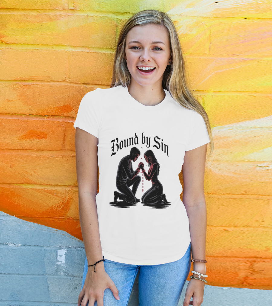 Bound By Sin Couple Chain Embrace T-Shirt