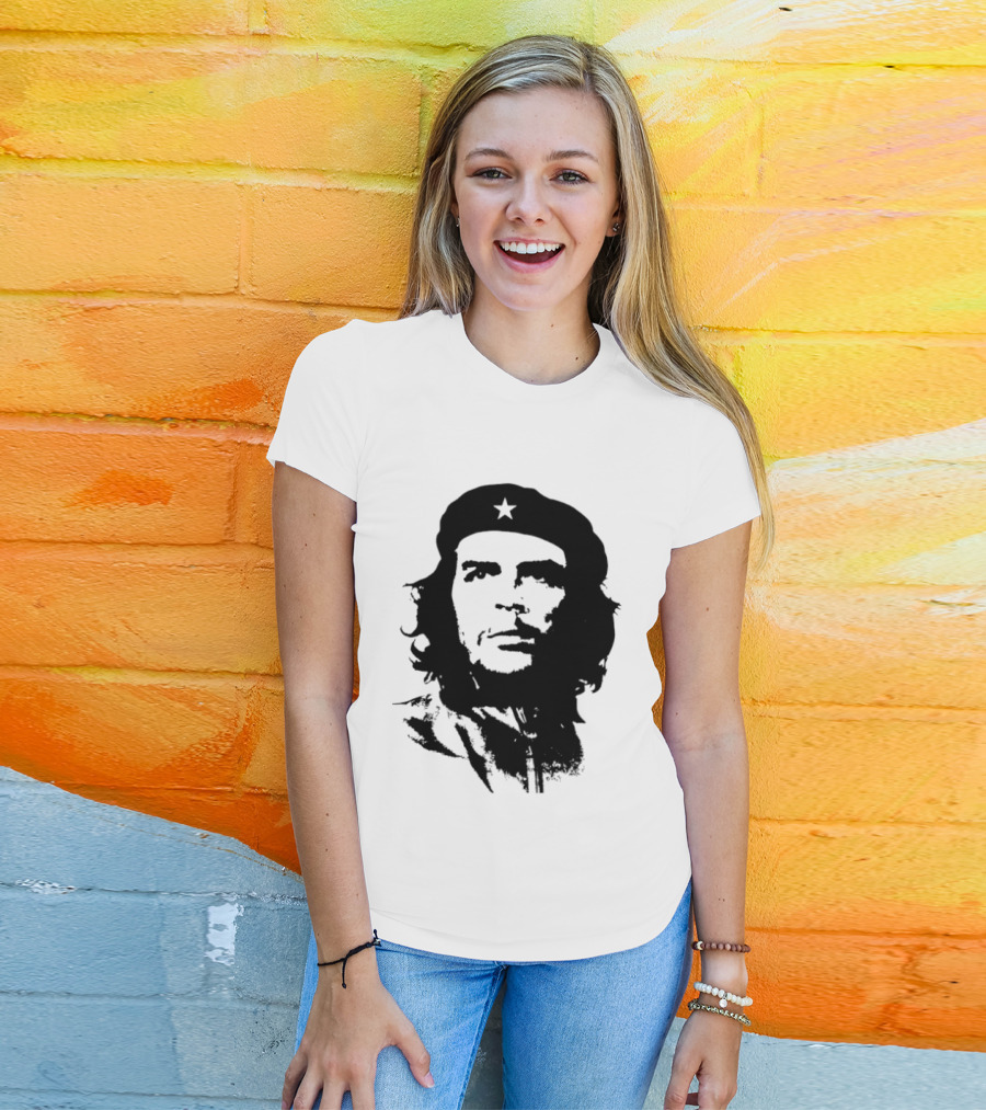Che Guevara Big Head Argentine Marxist Revolutionary Iconic Stencil T-Shirt