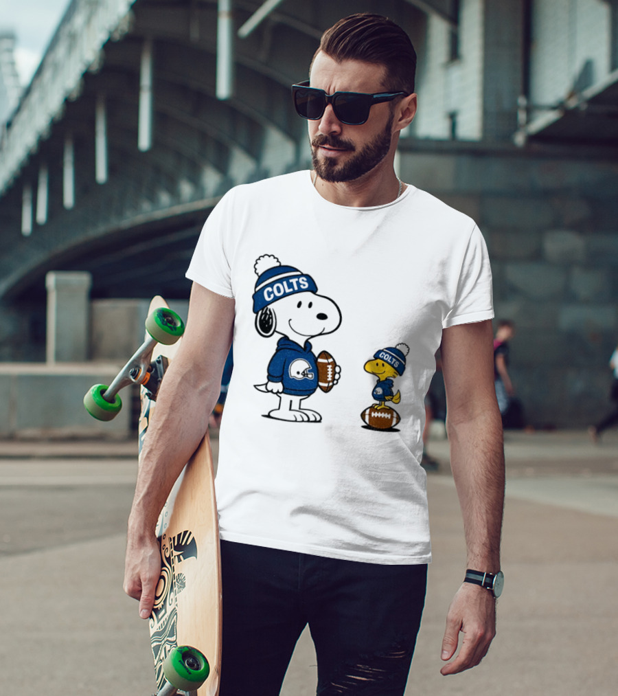 Indianapolis Colts Snoopy Woodstock NFL Football T-Shirt
