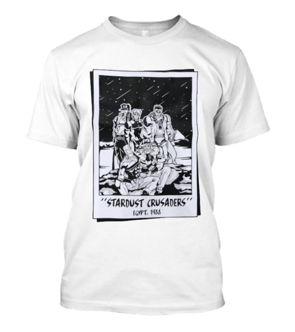 Stardust Crusaders Egypt 1988 Characters Group Scene T-Shirt