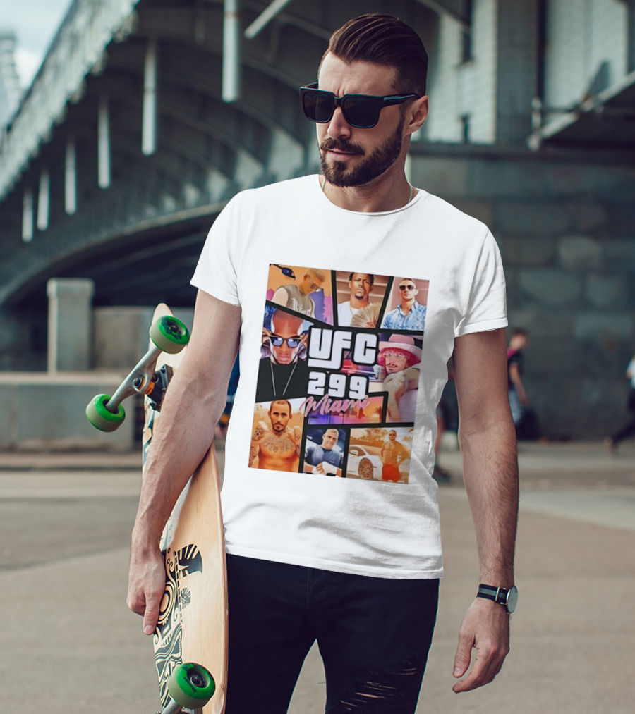 UFC 299 Miami Grand Theft Auto T-Shirt