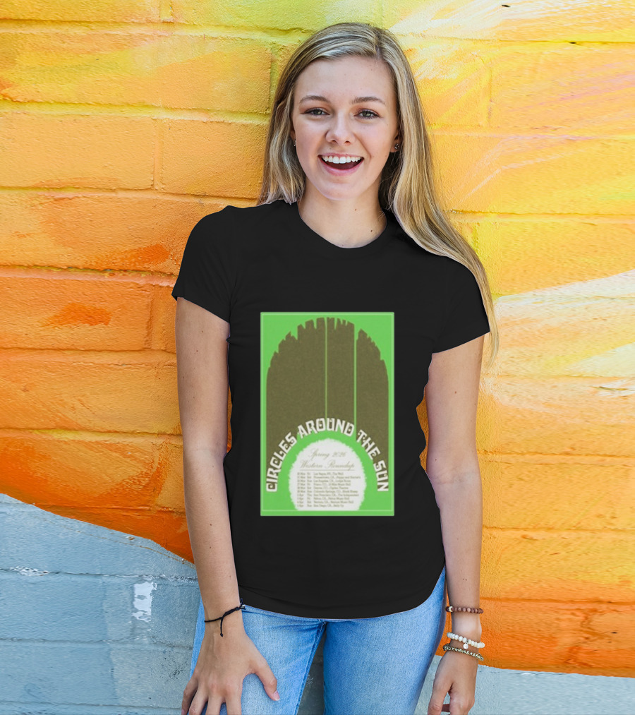 Circles Around The Sun Spring 2026 Western Roundup Tour Dates T-Shirt